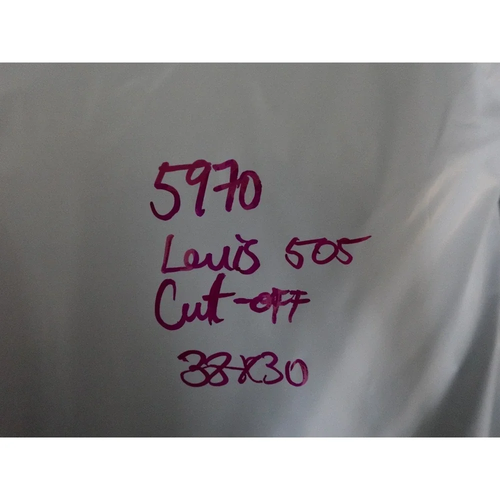 Vintage Levis 505 Shorts Mens 38 Blue Denim Cut Off Distressed USA‎ Orange Tab